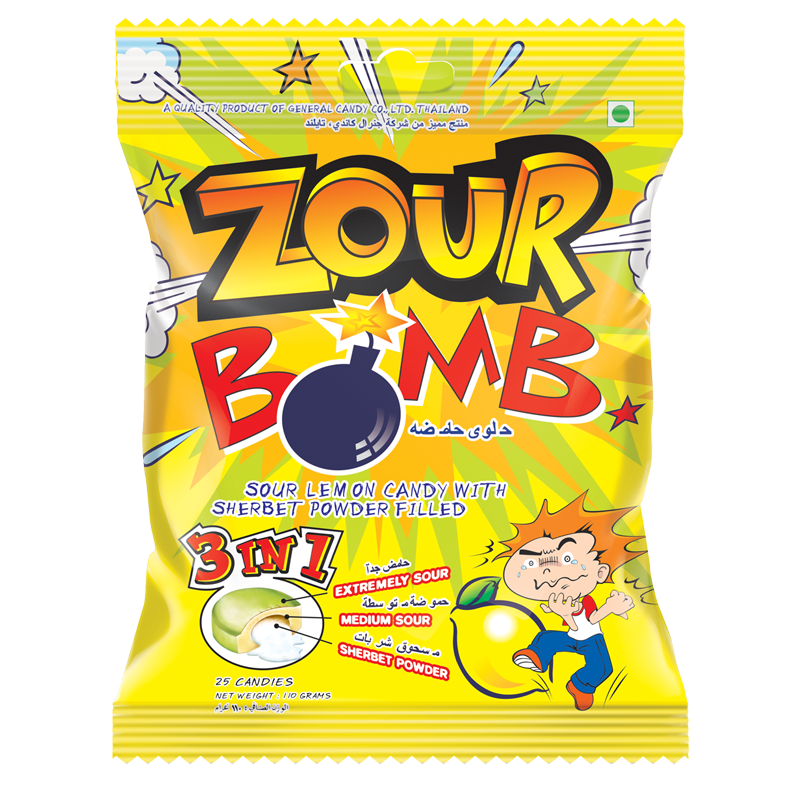 Zour Bomb Candy Lemon Flavour